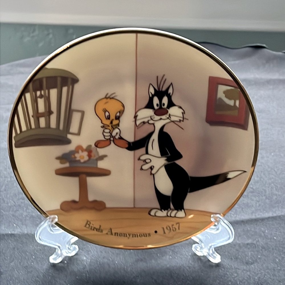 Vintage BIRDS ANONYMOUS 1992 plate